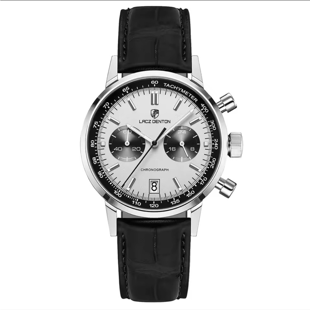 Lacz Denton Chronograph watch. EUC w/ box&papers